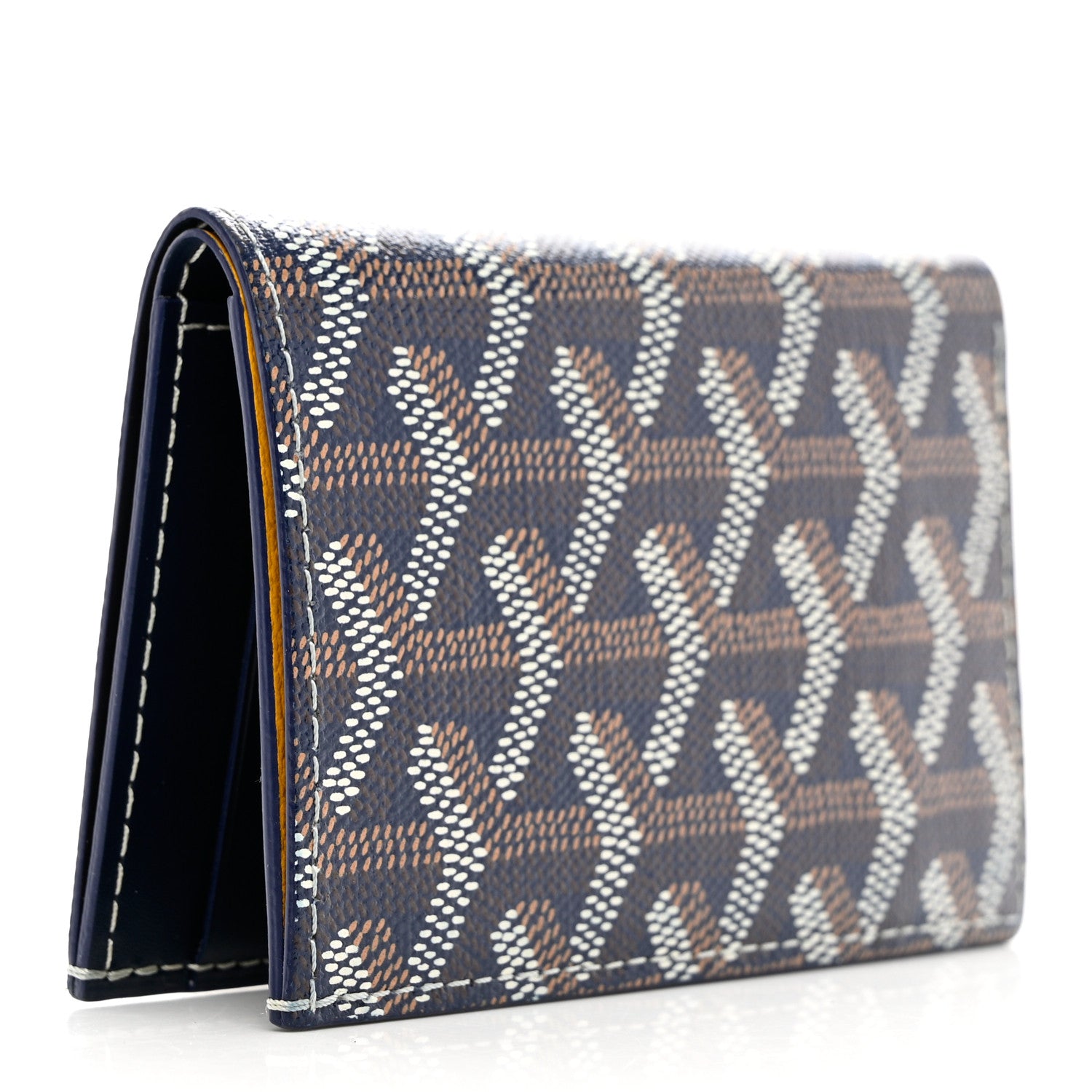 Goyard Goyardine Saint Pierre Card Holder Navy 3 of 7