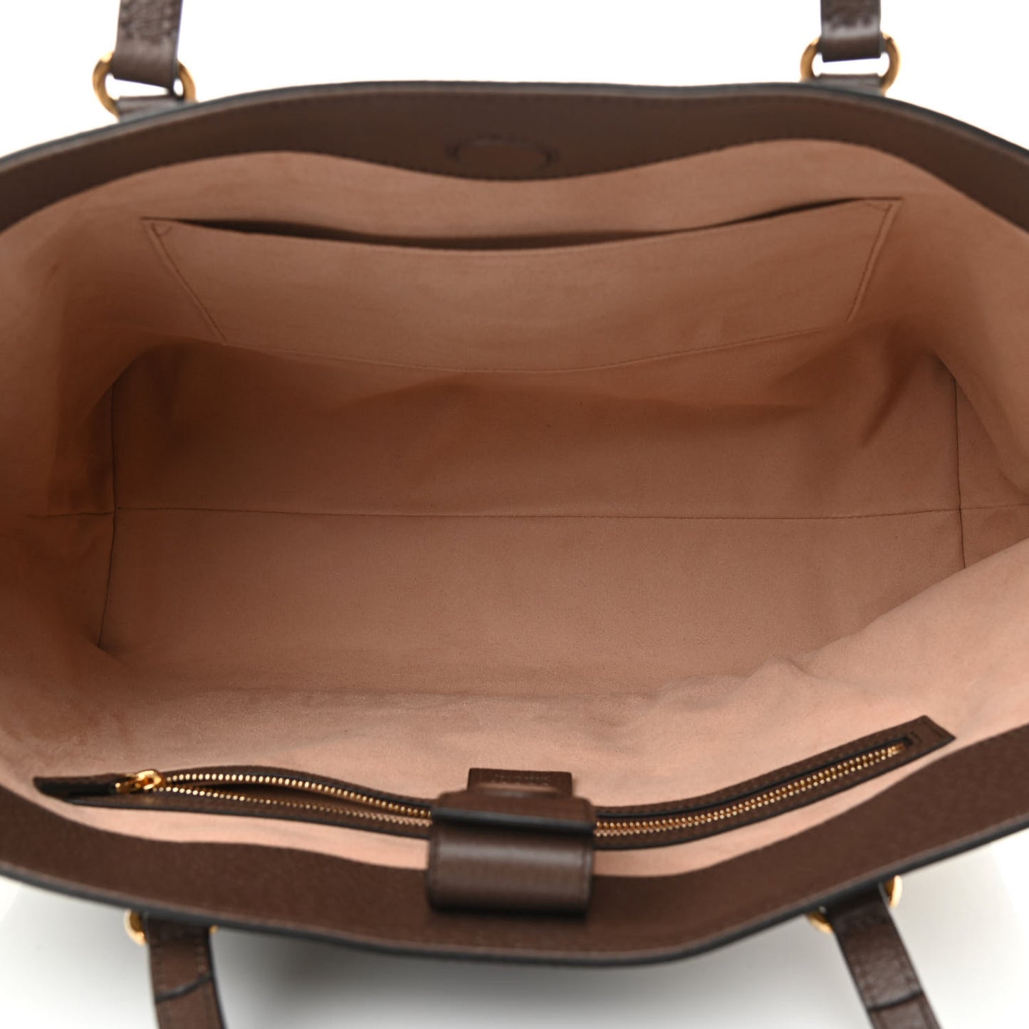 GG Supreme Monogram Medium Ophidia Shopping Tote Brown