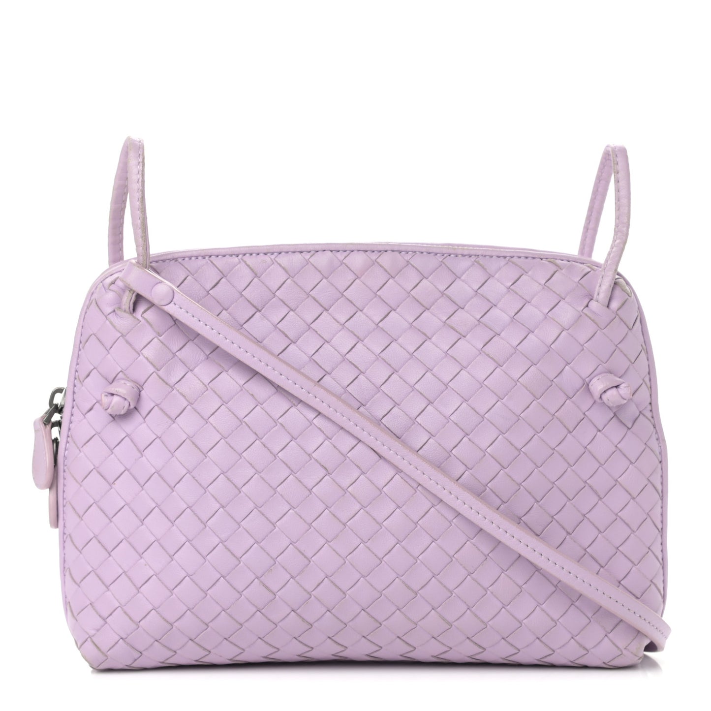 Nappa Intrecciato Pillow Crossbody Messenger Parme