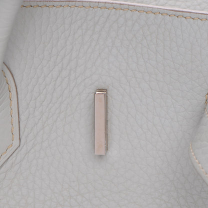 Hermes Taurillon Clemence Birkin 35 Gris Perle 17 of 25