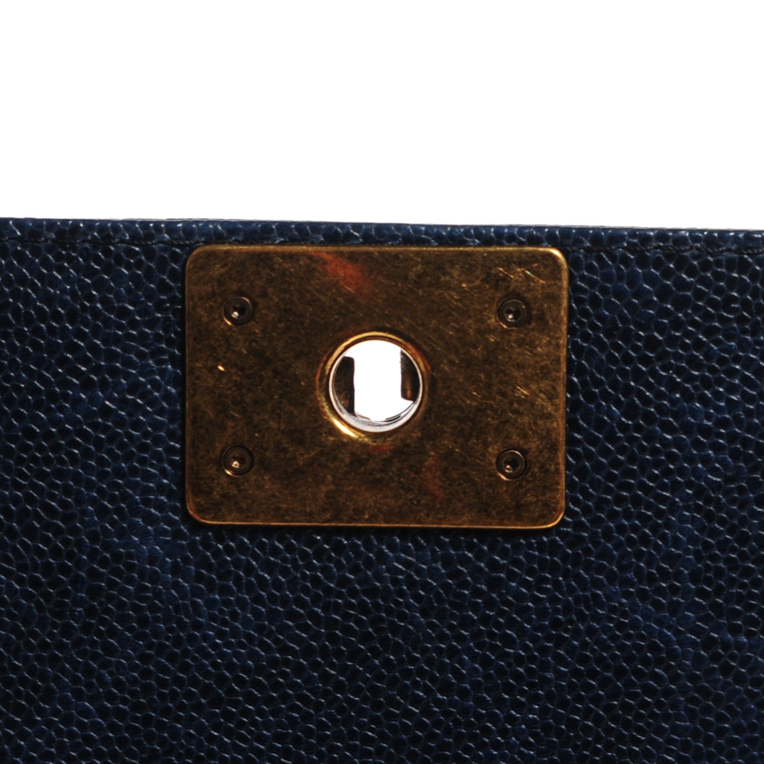 Chanel Pearly Caviar Quilted New Medium Boy Flap Navy 5 of 8