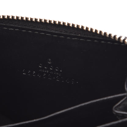 Gucci Guccissima Zip Around Card Case Black 6 of 9