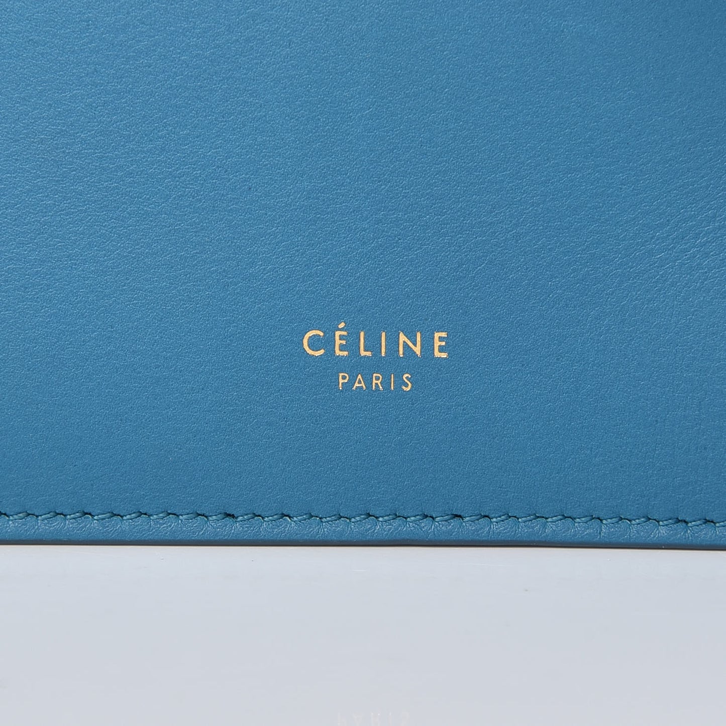 Smooth Calfskin Mini Clasp Bag Teal Blue