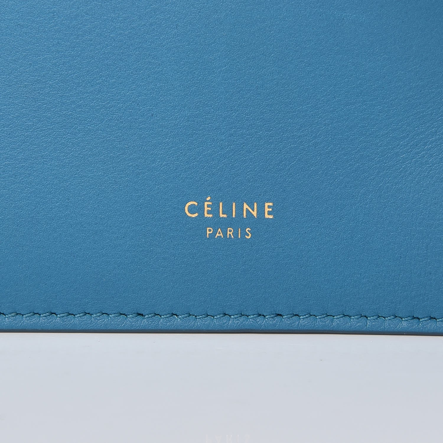 Celine Smooth Calfskin Mini Clasp Bag Teal Blue 9 of 9