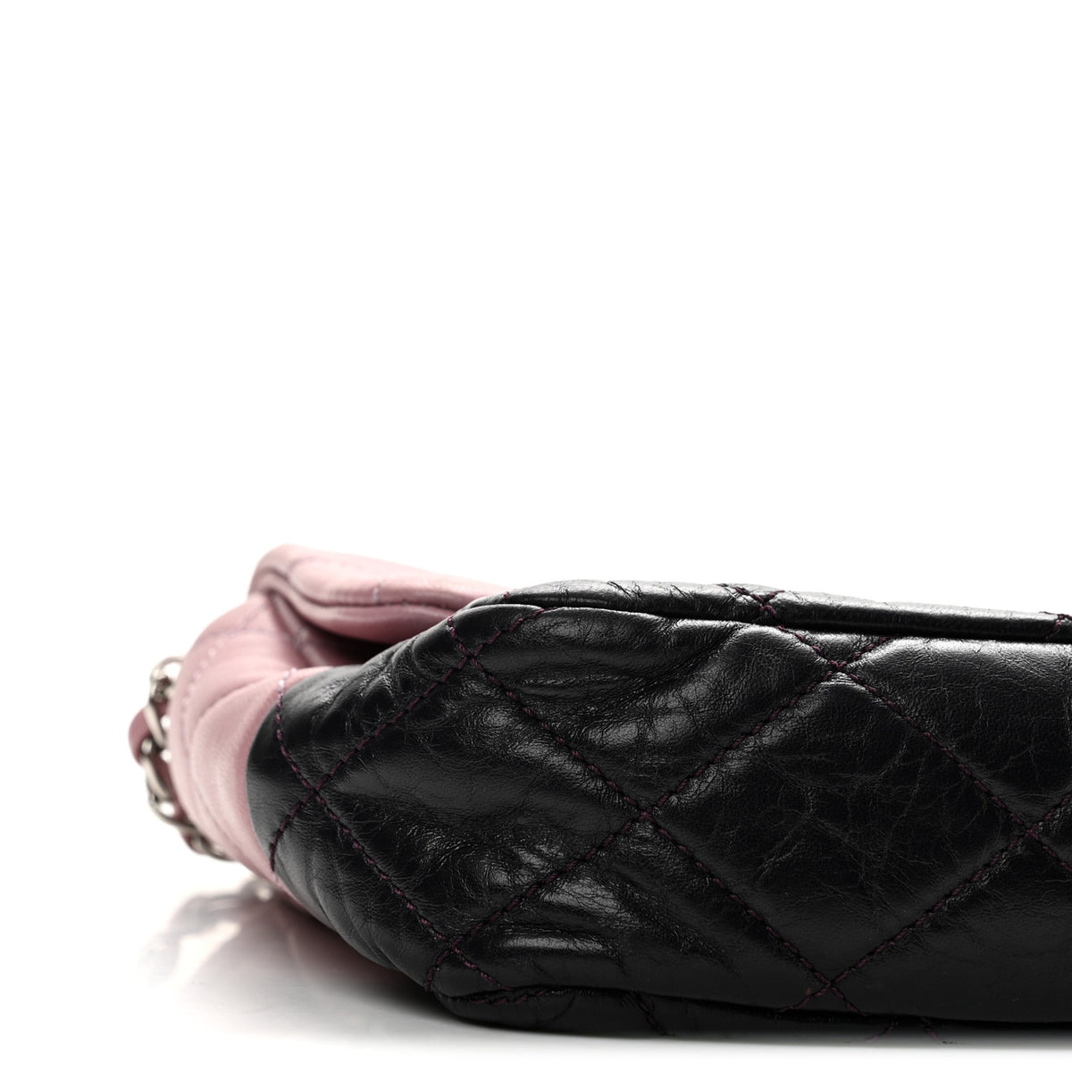 Chanel Lambskin Quilted Bi-Color Medium Single Flap Light Purple 9 of 12