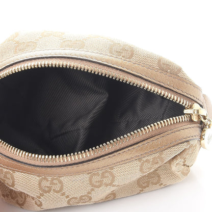 Gucci Monogram Small Cosmetic Case Metallic Bronze 5 of 8