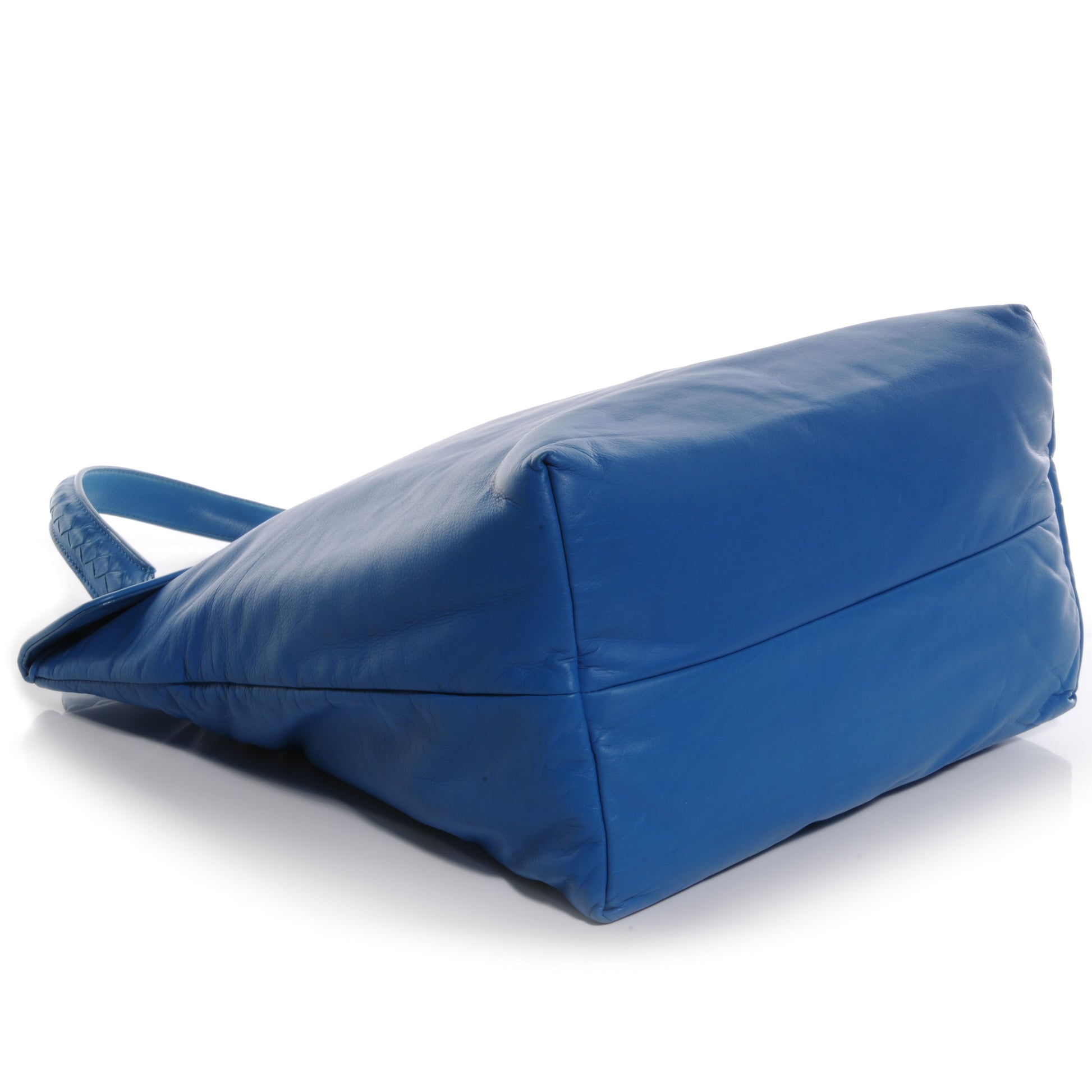 Bottega Veneta Leather Intrecciato Large Plume Tote Delft Blue 4 of 8