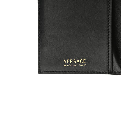 Versace Vitello Virtus Iphone Wristlet Wallet Black 6 of 6