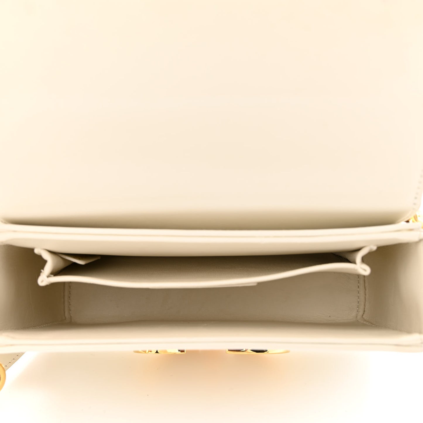 Smooth Calfskin 30 Montaigne Box Bag White