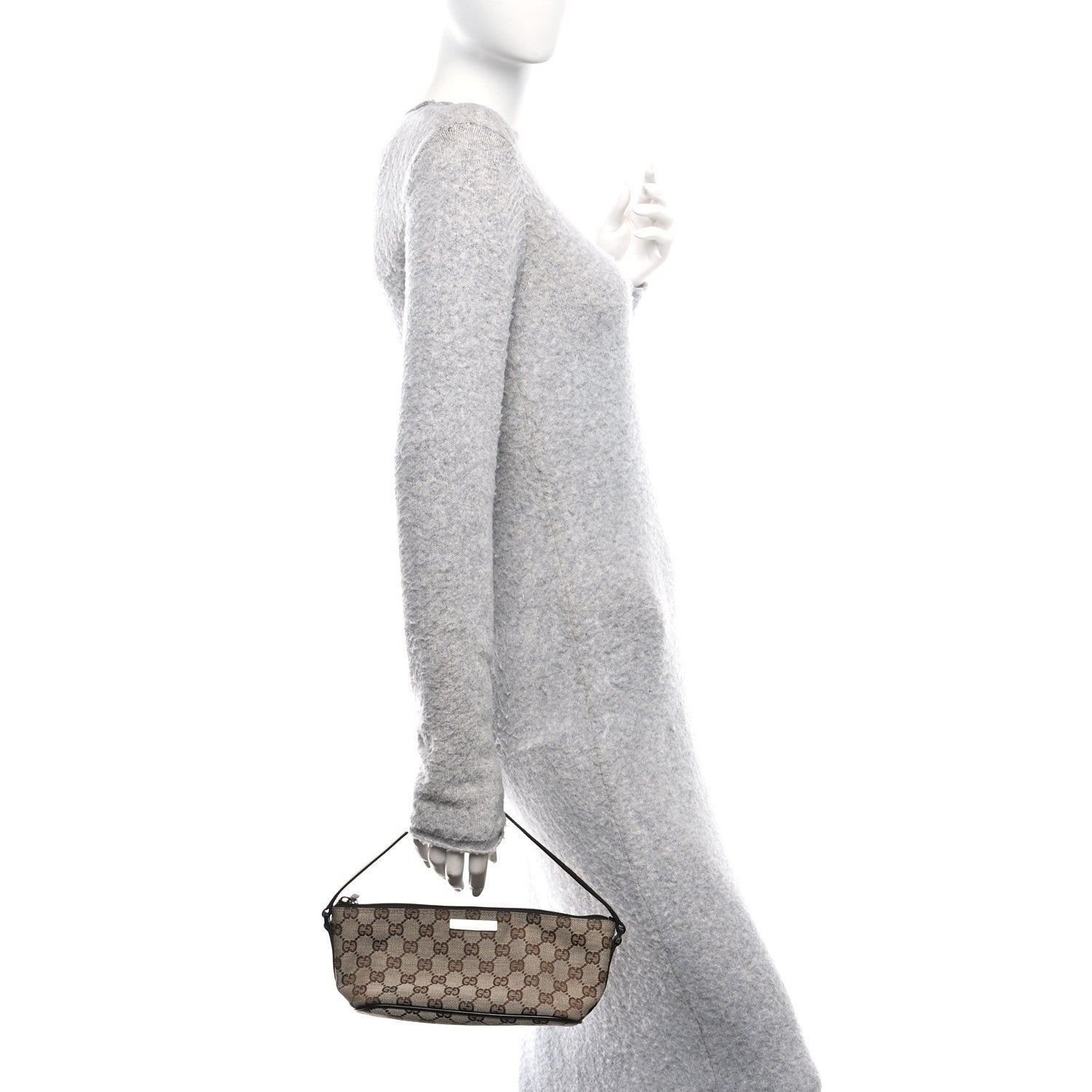 Gucci Monogram Boat Pochette Brown 2 of 11