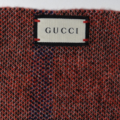 Gucci Wool Happy Pig Scarf Flame Pink 5 of 5