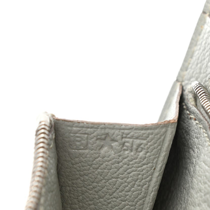 Hermes Chevre Mysore Azap GM Combined Wallet Gris Pale 7 of 9