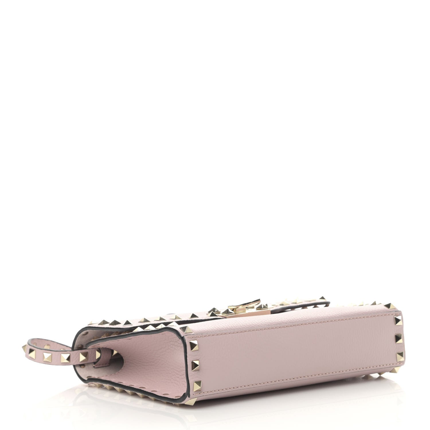 Valentino Garavani Pebbled Calfskin Medium Rockstud Flip Lock Crossbody Bag Loto 3 of 10