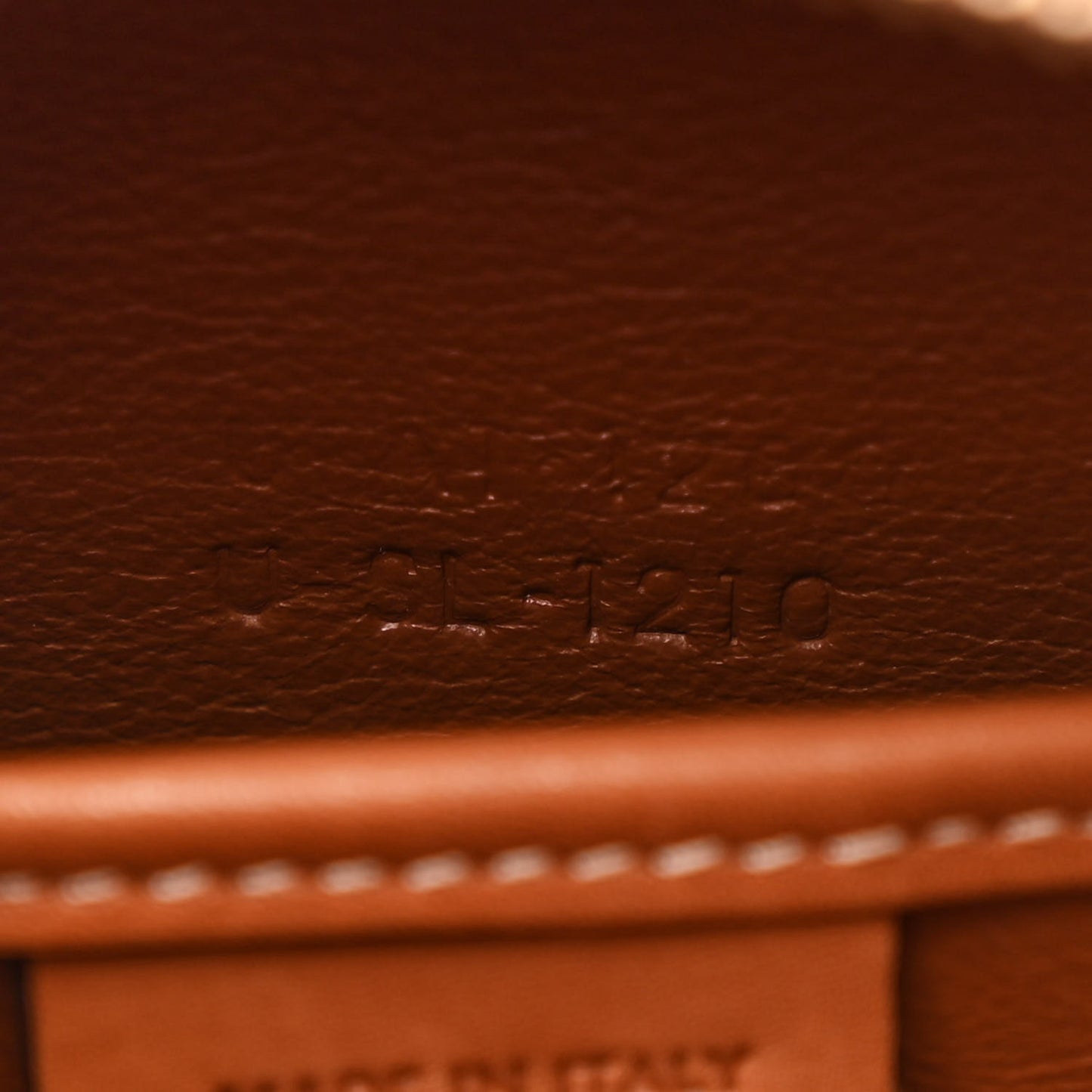 Smooth Calfskin Tweed Nano Luggage Navy Tan