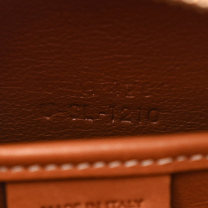 Celine Smooth Calfskin Tweed Nano Luggage Navy Tan 8 of 13