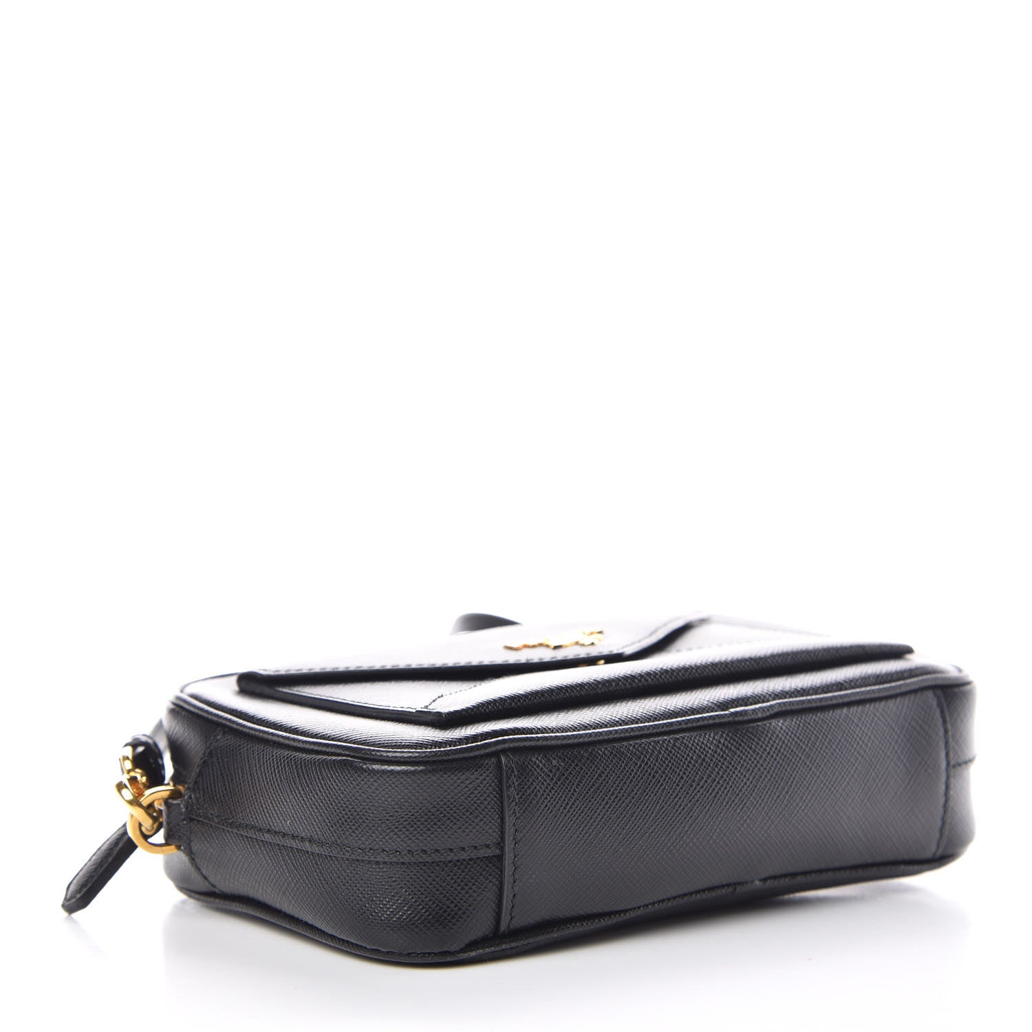 Prada Saffiano Small Camera Crossbody Bag Black 4 of 8