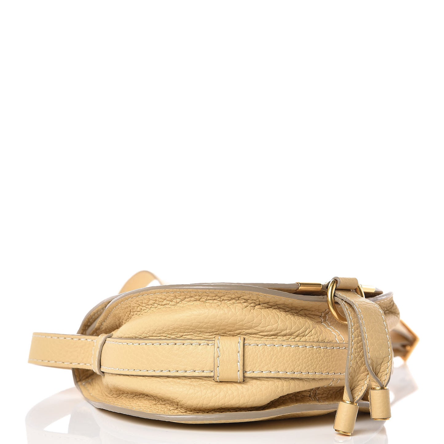 Calfskin Mini Marcie Round Crossbody Bag Sunlight