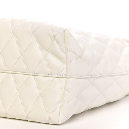 Givenchy Rubber Effect Canvas Quilted Duo Shopper Tote White 8 of 12