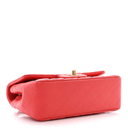 Chanel Lambskin Quilted Mini Rectangular Flap Red 4 of 10