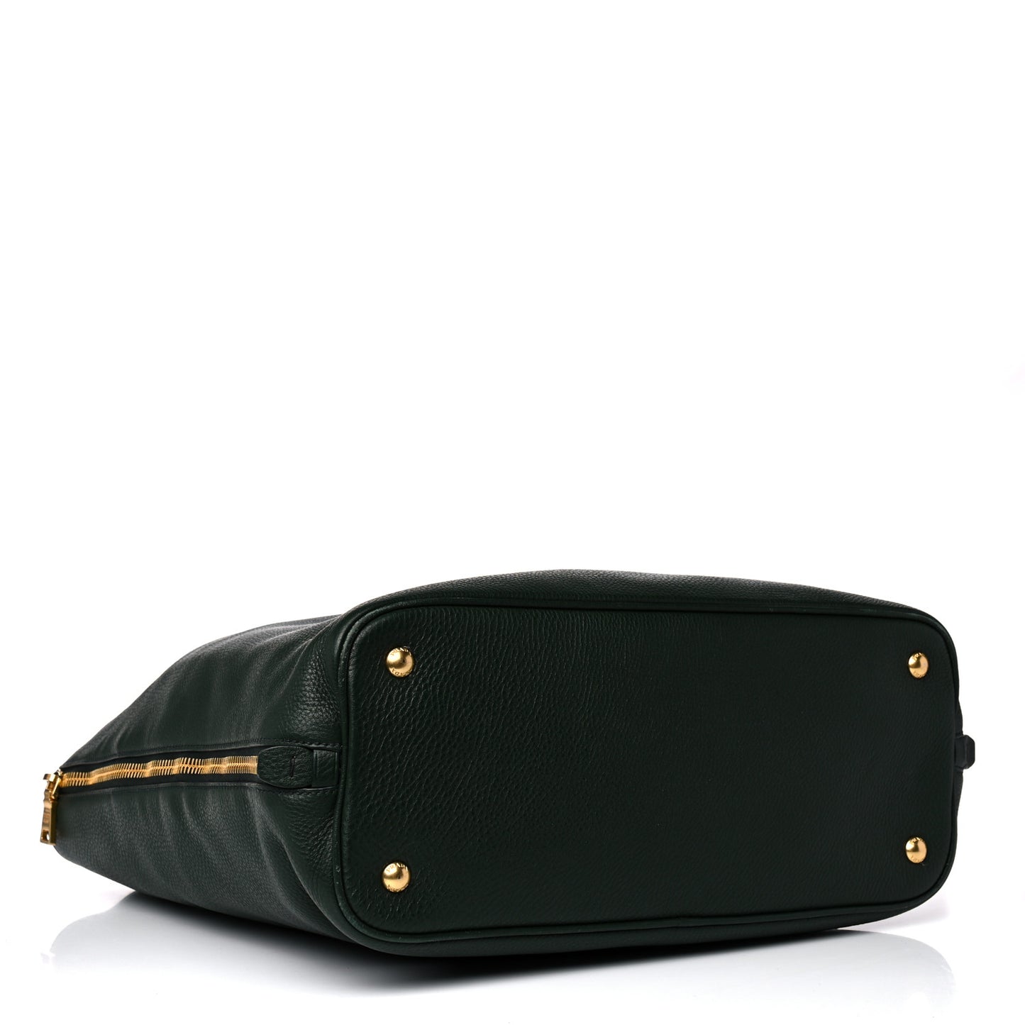 Vitello Daino Side Zip Tote Foresta