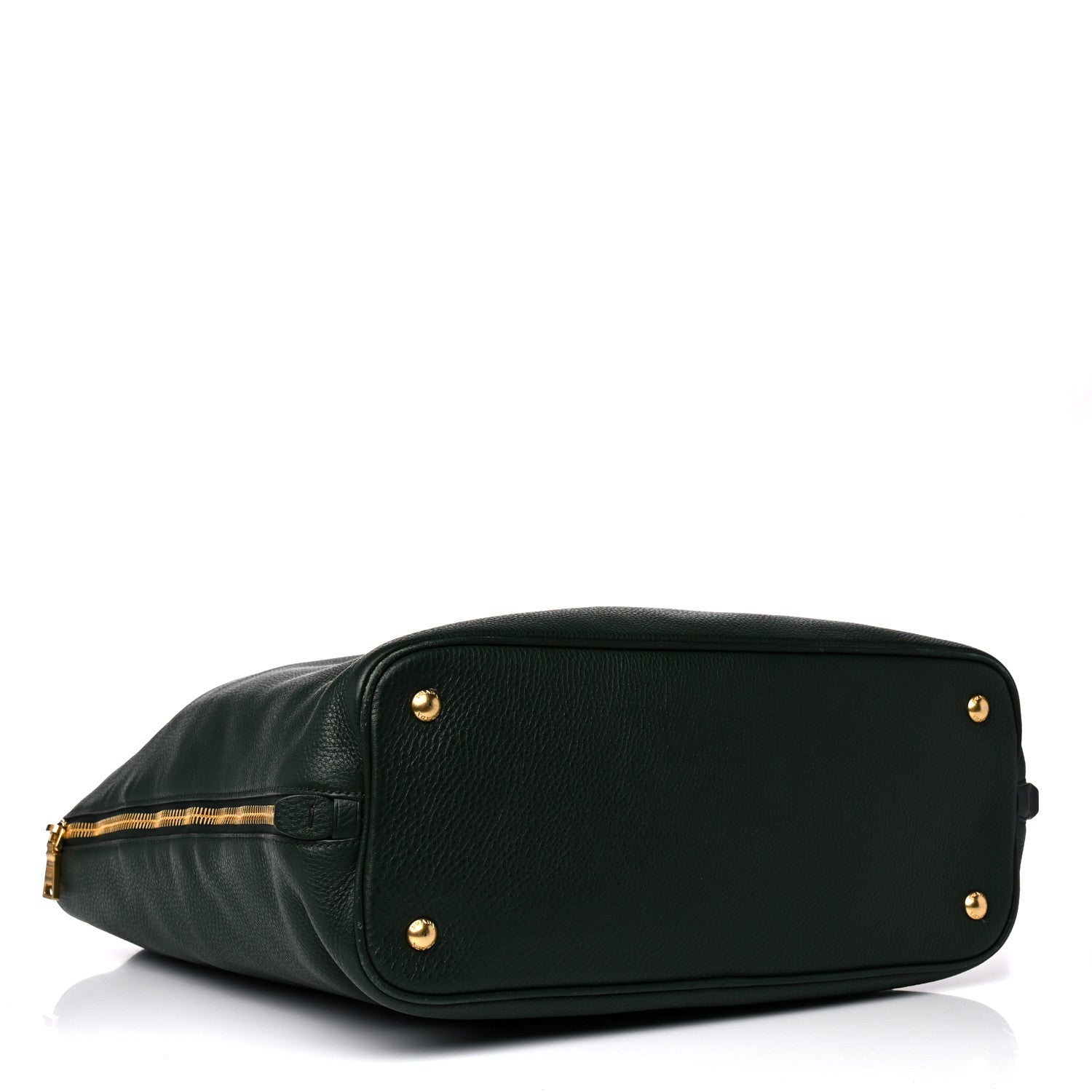 Prada Vitello Daino Side Zip Tote Foresta 4 of 17