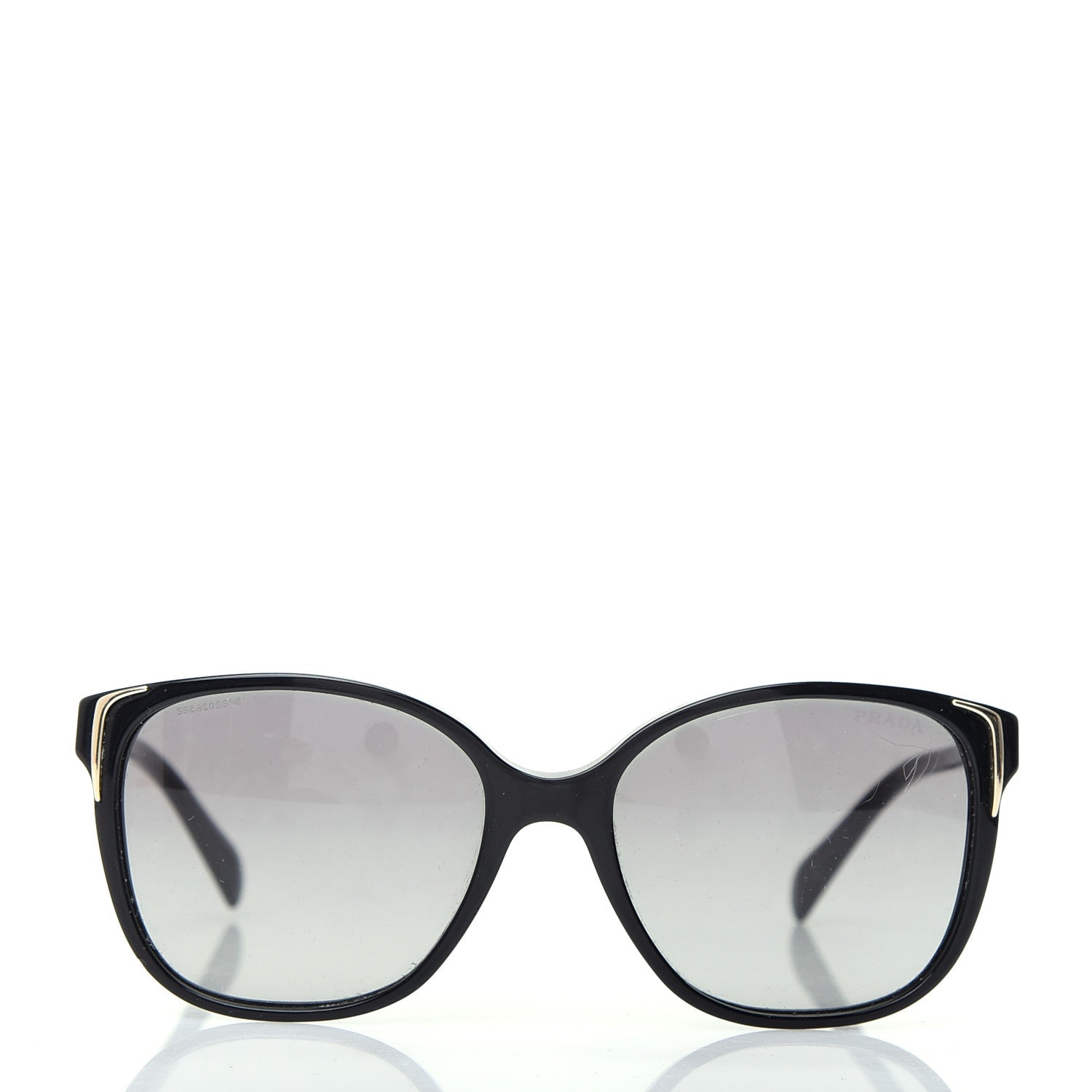 Prada Acetate Sunglasses SPR 01O Black 2 of 8