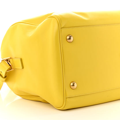 Saint Laurent Calfskin Classic Duffle 6 Yellow 9 of 14
