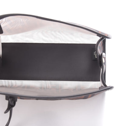 Fendi Mesh Vitello Century FF 1974 Mini Peekaboo Defender Cover Marrone Black Ebano 5 of 10