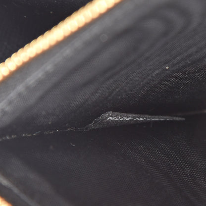 Prada Saffiano Metal Zip Around Wallet Black 7 of 10