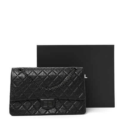 Chanel Aged Calfskin Quilted 2.55 Reissue 226 Flap So Black 11 of 11