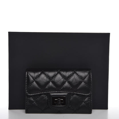 Chanel Aged Calfskin Quilted Reissue Flap Card Holder So Black 5 of 8