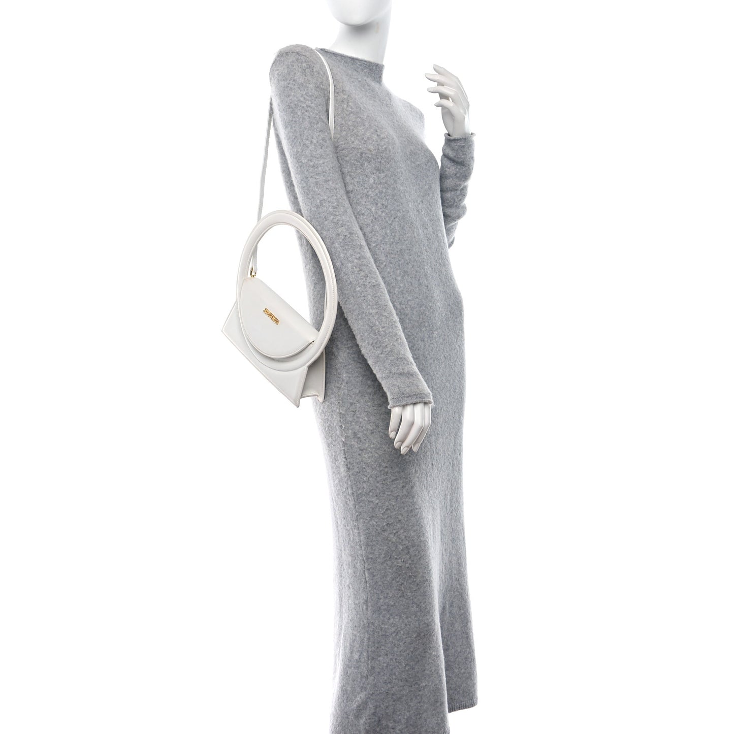 Smooth Calfskin Le Sac Rond White