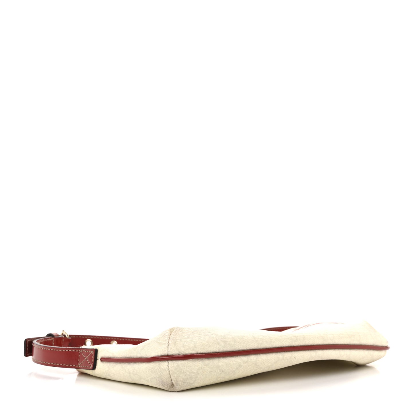 GG Plus Monogram Tattoo Heart Boat Pochette Off White Red