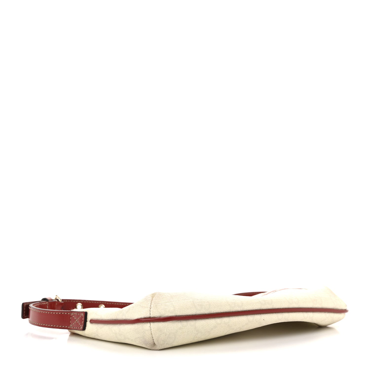 Gucci GG Plus Monogram Tattoo Heart Boat Pochette Off White Red 4 of 13