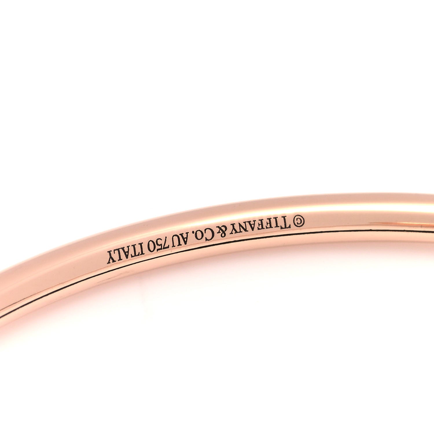 Tiffany 18K Rose Gold 8mm HardWear Ball Bypass Bracelet 5 of 6