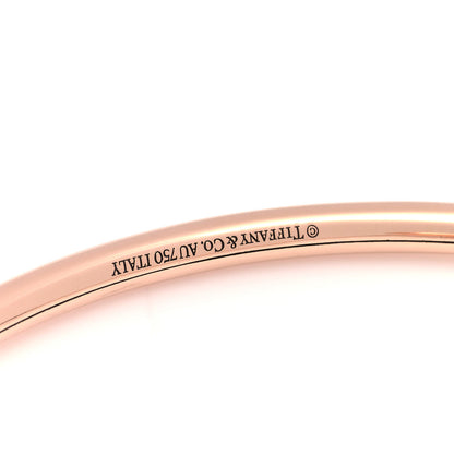 Tiffany 18K Rose Gold 8mm HardWear Ball Bypass Bracelet 5 of 6
