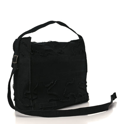 Christian Dior Canvas Embroidered Camouflage Diorcamp Messenger Black 3 of 8