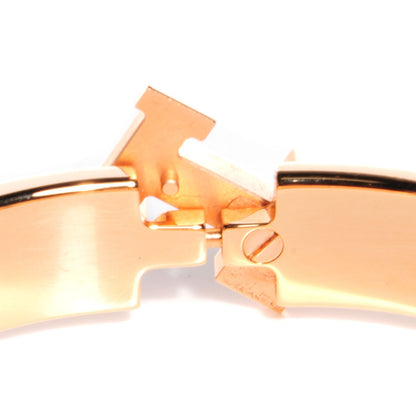 Hermes Enamel Narrow Clic Clac H Bracelet GM White 5 of 6