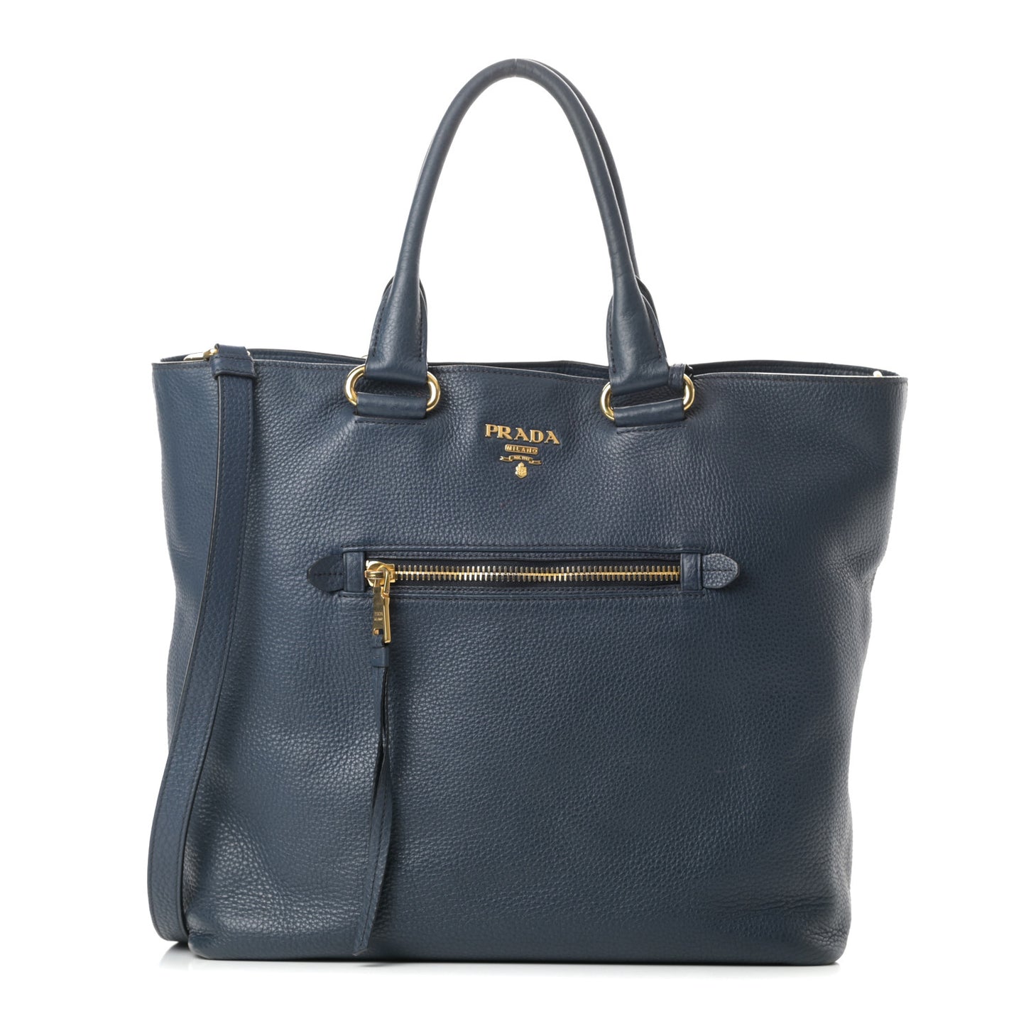 Vitello Daino Shopping Tote Inchiostro
