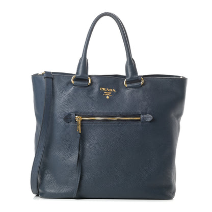 Prada Vitello Daino Shopping Tote Inchiostro 1 of 18