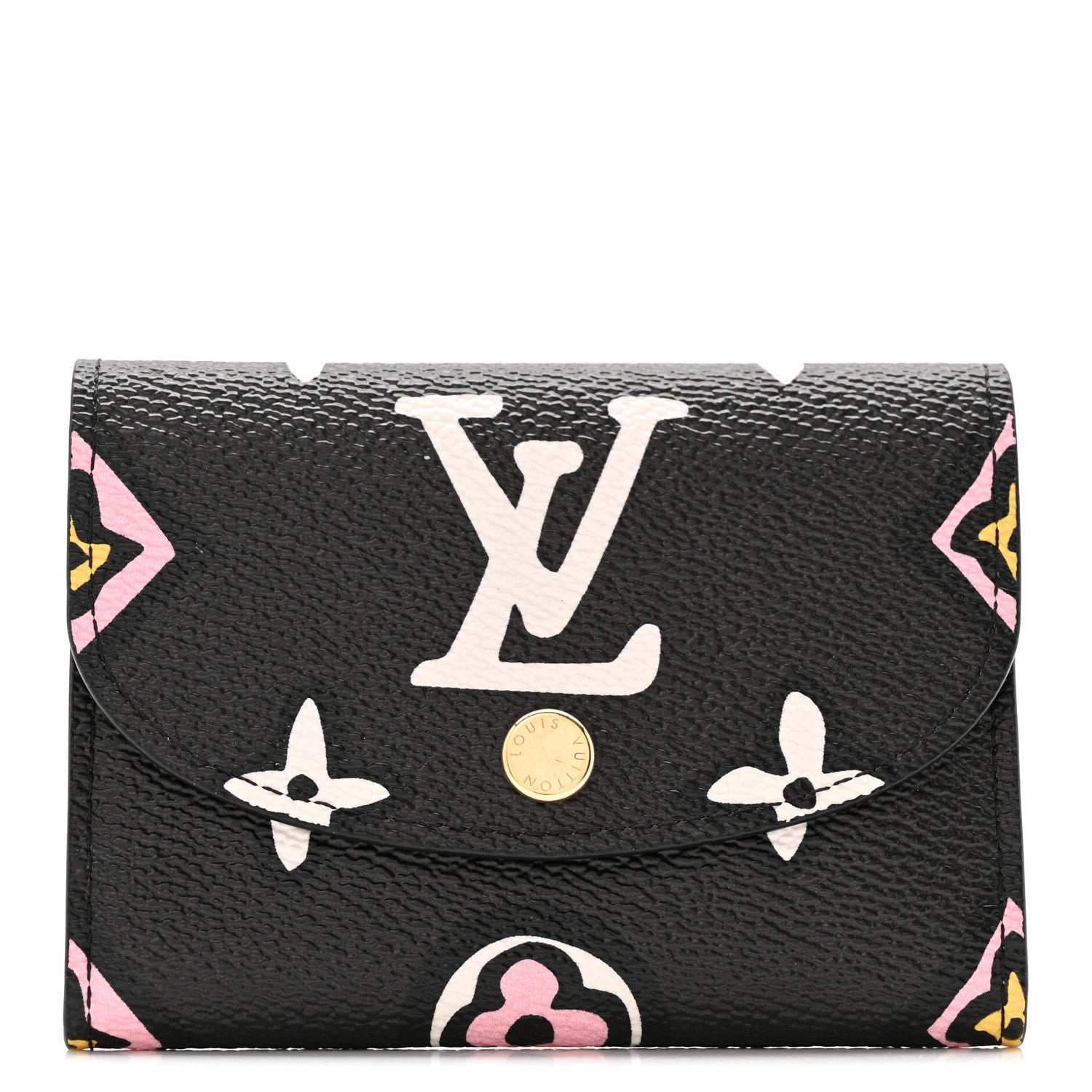 Louis Vuitton Monogram Giant Wild At Heart Rosalie Coin Purse Black 1 of 6