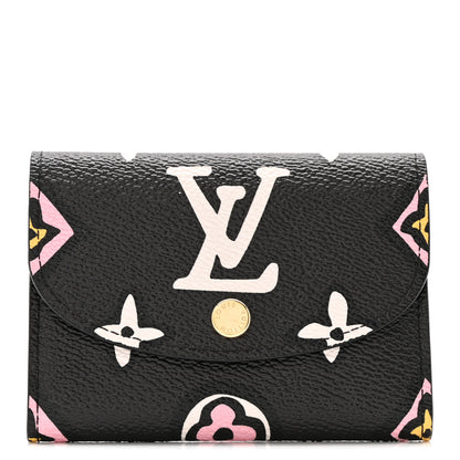 Louis Vuitton Monogram Giant Wild At Heart Rosalie Coin Purse Black 1 of 6