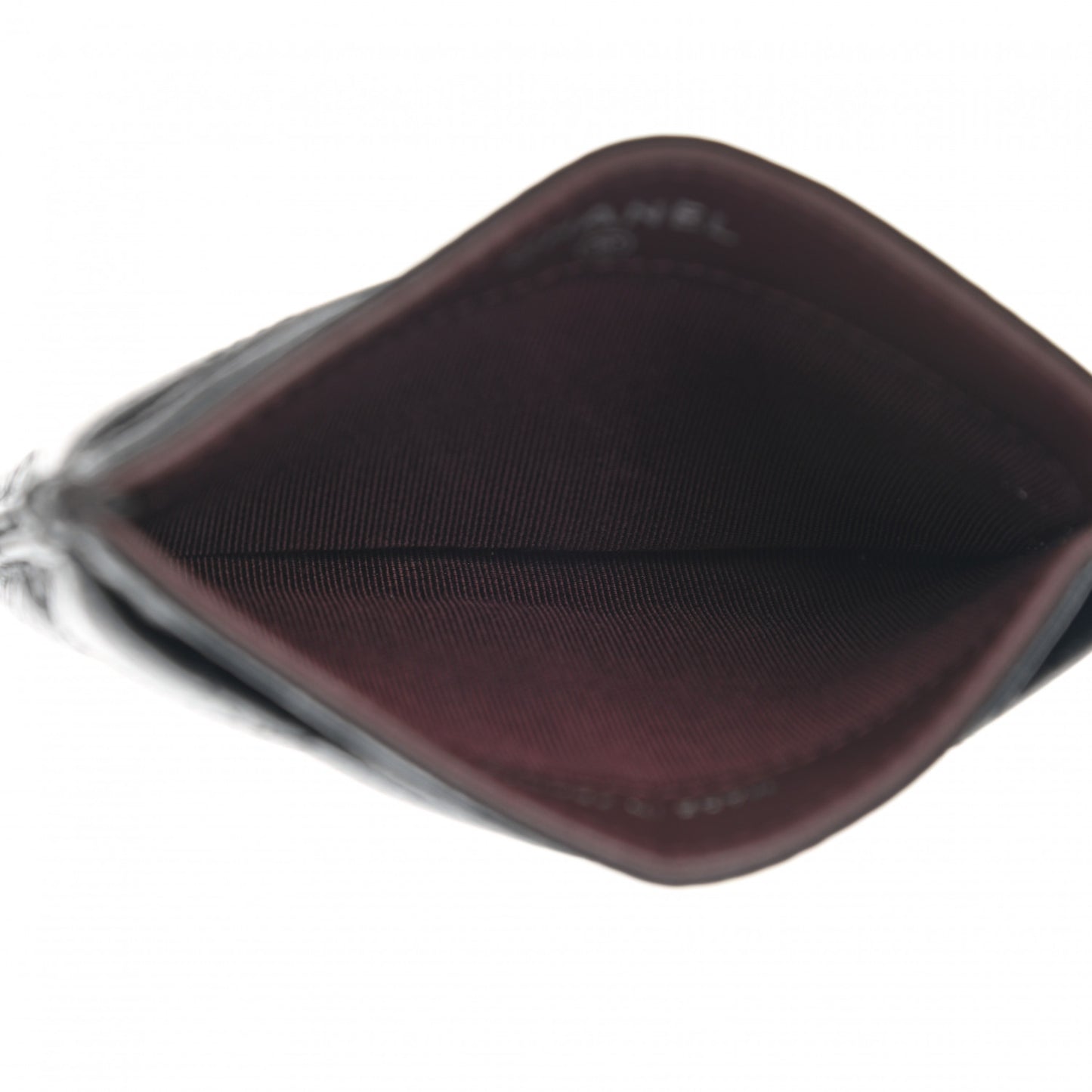 Caviar Quilted Card Holder Black