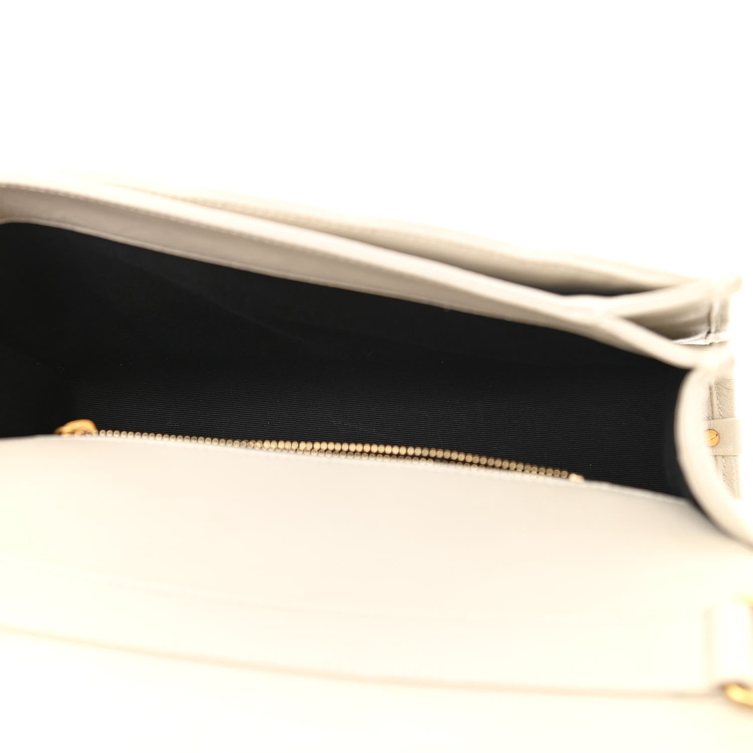 Saint Laurent Lambskin Quilted Mini Becky Chain Bag Crema Soft 5 of 16