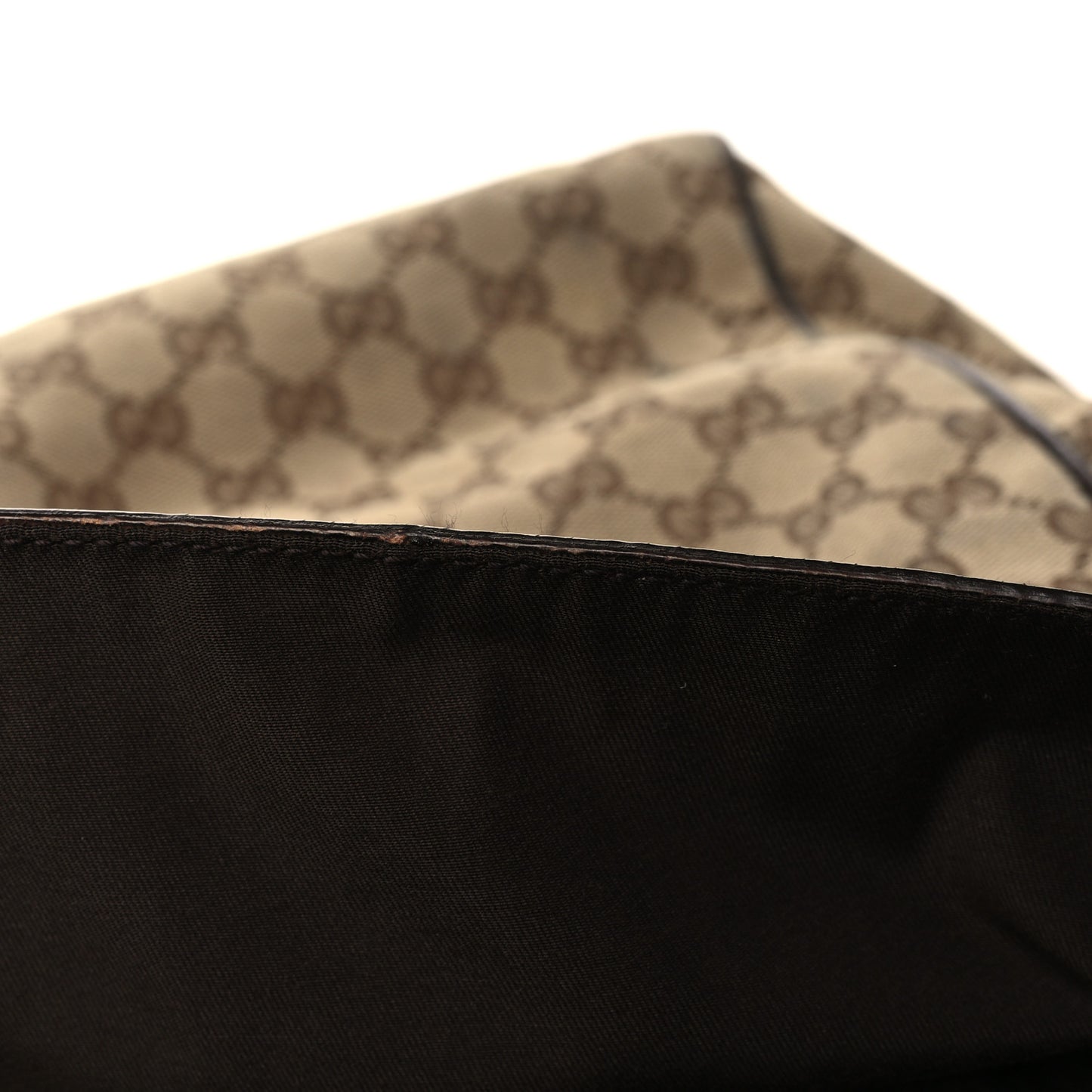 Soft GG Supreme Monogram Tote Dark Brown