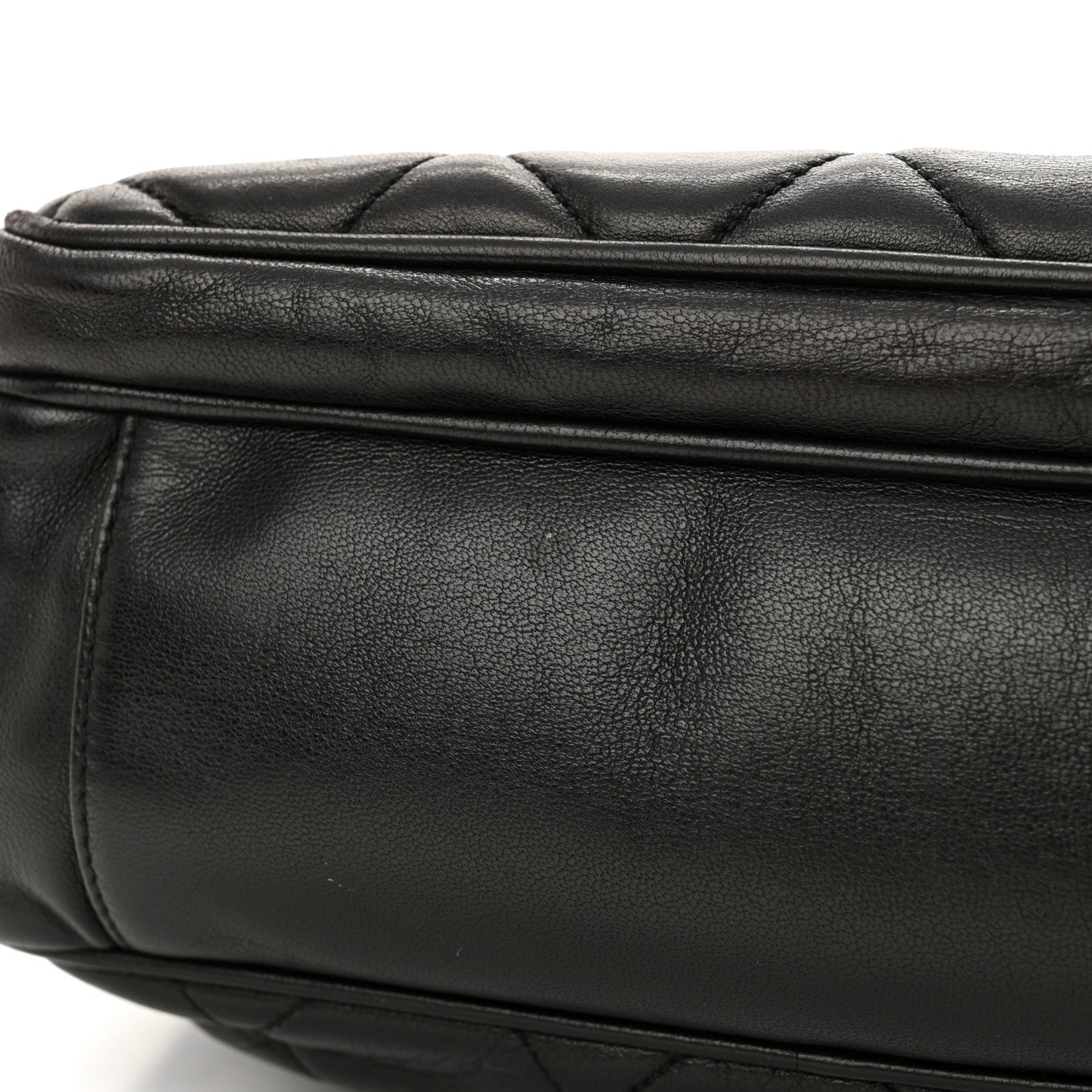 Chanel Lambskin Quilted CC Shoulder Bag Black 11 of 11