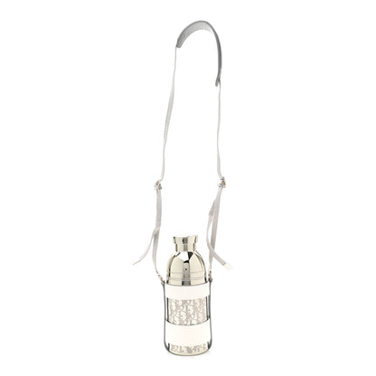 Christian Dior Oblique Stainless Steel Grained Calfskin Aqua Bottle With Shoulder Strap Off White 2 of 11