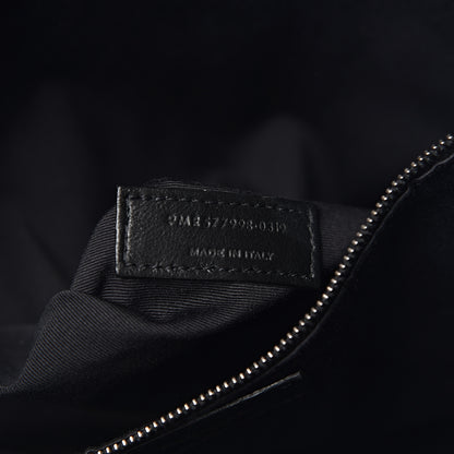 Saint Laurent Crinkled Calfskin Matelasse Monogram Niki Shoulder Bag Storm 7 of 10