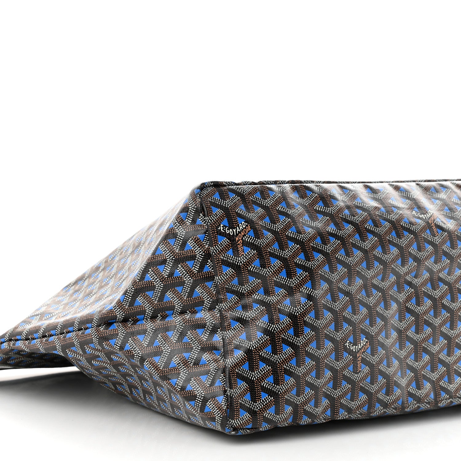 Goyard Goyardine Saint Louis Claire Voie GM Black Sky Blue 8 of 9