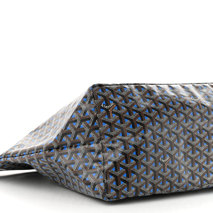 Goyard Goyardine Saint Louis Claire Voie GM Black Sky Blue 8 of 9